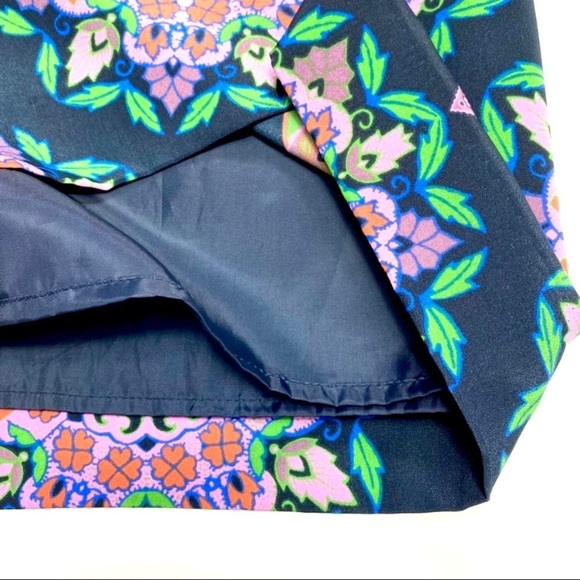 J.CREW Floral Monogram Print Shift Dress Pink/Black Style E8048 - Picture 6 of 7